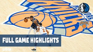 Dallas Mavericks Team Highlights vs New York Knicks  2824 [upl. by Jenda37]