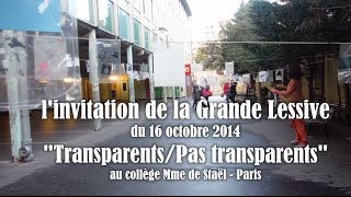 linvitation de la grande lessive du 16 octobre 2014 [upl. by Tecil]