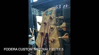 Fodera Custom Imperial2 Elite 5 soundtest [upl. by Nunes]