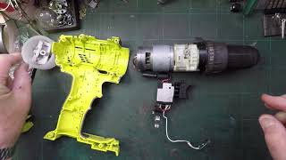 Ryobi One 18v cordless drill repair [upl. by Dulcle5]