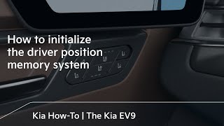 How to initialize the driver position memory system｜The Kia EV9 [upl. by Petunia]