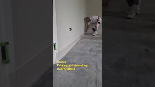 How to Caulk on new skirting board diy decoration home painting home construction painte [upl. by Euqinue804]