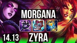 MORGANA vs ZYRA JGL  4k comeback Rank 12 Morg  BR Grandmaster  1413 [upl. by Derayne]