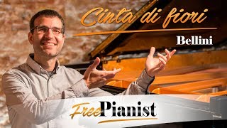 Cinta di fiori  KARAOKE  PIANO ACCOMPANIMENT  I Puritani  Bellini [upl. by Cohe]