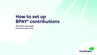 How to set up BPAY contributions [upl. by Newol]