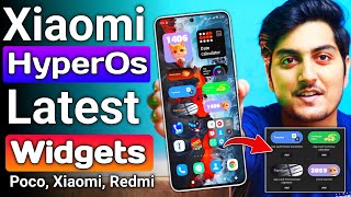 Xiaomi New Super Widgets For HyperOs  No Root No apk No Backup  Redmi note 10111213 Poco [upl. by Adaran16]