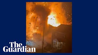 Huge explosion destroys house in Washington DC [upl. by Yeslah394]