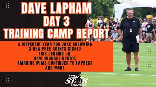 Dave Lapham Bengals Training Camp Report Day Three  Browning Hubbard Jenkins Mims amp More [upl. by Ahsercal]