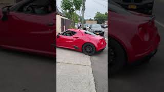 Alfa Romeo 4C lowered on Eibach Springs [upl. by Madson]