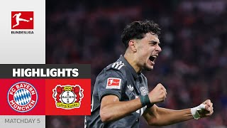 2 Dreamgoals and Lots of Tension  FC Bayern München  Bayer Leverkusen 11 MD5 – Bundesliga 2425 [upl. by Aivat]