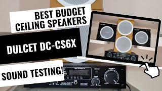 Best Budget Ceiling Speakers for Showrooms Malls and Big Rooms  DULCET DCCS6X Ceiling Speakers [upl. by Rambow]