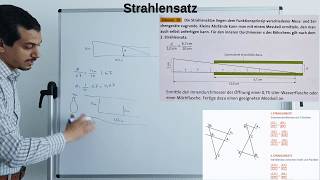 Mathe 9 Klasse Strahlensatz Textaufgabe 3 Messkeil Wie breit ist die Öffnung einer 075L Flasche [upl. by Suilenrac]