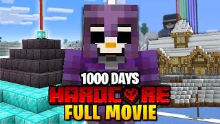 I Survived 1000 Days in HARDCORE Minecraft… MOVIE [upl. by Sirenay]