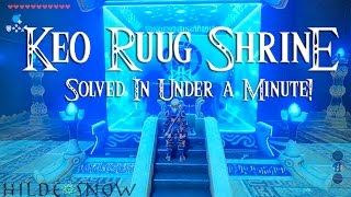 Keo Ruug Shrine Solved Under a minute Zelda botw [upl. by Nnayrrehs]