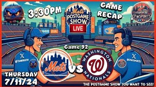 Mets vs Nationals POSTGAME RECAP  New York Mets SWEEEEEEEEP the Nationals  Mets News  MLB [upl. by Gennaro]