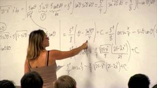 Math 2B Calculus Lecture 12 Trigonometric Substitution [upl. by Rowland]