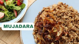 Lebanese Mujadara Recipe  Lentils and Rice with caramalised onions  Best Lebanese Recipes [upl. by Atiseret]