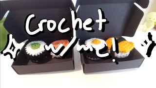 ☆—Crochet With Me 1 Sushi—⁠☆ [upl. by Strang]