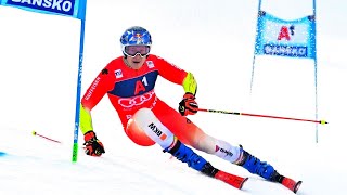 FIS Alpine Ski World Cup  Mens Giant Slalom RUN 1  Bansko BUL  2024 [upl. by Lexerd]