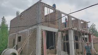 A Doublestoreyed Countryside HOUSE being BUILT [upl. by Domash]