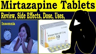 Mirtazapine 75 mg 75 mg 30 mg tablets  Review Mirtaz 75 tablet uses  Side Effects Dose [upl. by Tonie]