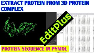 Extract protein from 3d complex ll pymol ll Xgene and proteinX [upl. by Mcclees]