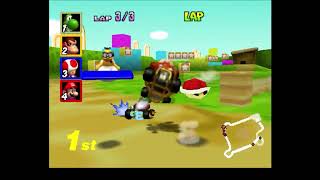 Mario Kart 64 Super Hard Mode Green Greens [upl. by Sorce]