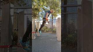 Resistance band functional exercise idea outdoorfitness strengthcoach nogymrequired strength [upl. by Kahl]