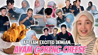 AYAM GORENG CHEESE LELEH 🧀 FAVORITE AI TEAM [upl. by Latisha]