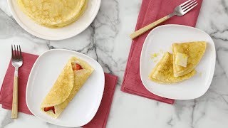 Basic Crepes Martha Stewart [upl. by Kaleb]