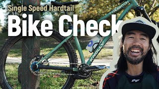 Steves Single Speed Hardtail Bike Check [upl. by Idden140]