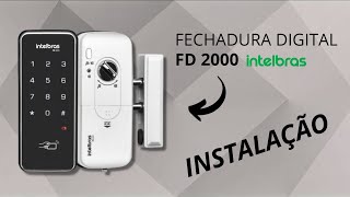 INSTALANDO FECHADURA DIGITAL DE SOBREPOR INTELBRAS FD 2000 [upl. by Sill]