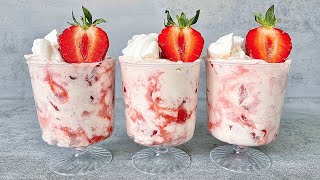 Eton Mess Recipe Incredibly delicious 4 ingredient no bake gluten free dessert cups in 10 minutes [upl. by Illak]