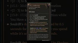 Season 6 Necromancer Unique Helm The Unmaker  diablo4 [upl. by Euqinna]