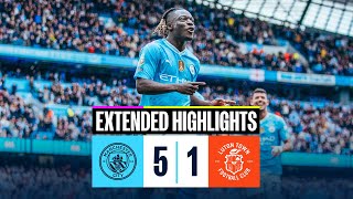 Man City 51 Luton Town  EXTENDED HIGHLIGHTS  KOVACIC amp GVARDIOL both score BANGERS [upl. by Etnecniv]