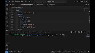 Docker NodeJS app hot reload watch [upl. by Meeks953]
