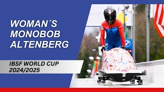 IBSF World Cup 1 Altenberg  Womens Monobob  Heat 2 [upl. by Siravrat951]