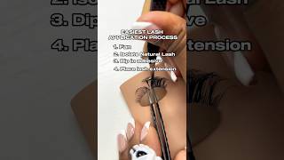 HOW TO LASH EXTENSIONS lashes lashsupplies lashtech eyelashextensions [upl. by Naujed]