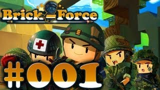 Lets Play Brick Force 001  Der neue Minecraft Shooter in der Closed Beta [upl. by Anej]