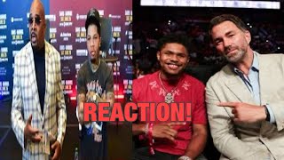 REACTION GERVONTA DAVIS AND SHAKUR STEVENSON TEAM MEMBERS ELLERBE AND HEARN GO AT IT FACE 2 FACE [upl. by Mcnair121]