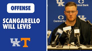 Rich Scangarello and Will Levis talk Kentuckys offense versus Tennessee [upl. by Farrow]