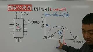 国家一般高卒技術土木【土質力学SoilMechanics・モールの応力円】 [upl. by Eceinahs374]