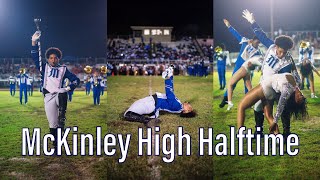 T4 Visuals  McKinley High Marching Band amp Pantherettes Halftime Senior Night 2024 [upl. by Heyra]