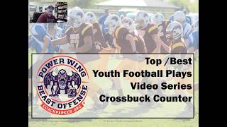 Top Pee Wee Football Plays  Crossbuck Counter  Best Offensive Play [upl. by Jacobo]