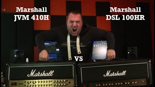 Marshall JVM 410H vs Marshall DSL 100HR High Gain Amp Shootout [upl. by Anayd]