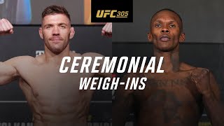 UFC 305 Ceremonial WeighIn [upl. by Dalila162]