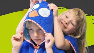 BERNINA Challenge Anleitungsvideo 14  Nähanleitung für einen KinderBadeponcho [upl. by Yliab]