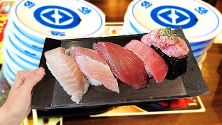 I tried a luxury conveyor belt sushi restaurant in Japan Four stores in Japan [upl. by Costanza]