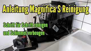 Delonghi Magnifica S reinigen und Schimmel vorbeugen  Reinigung Kaffeemaschine Delonghi Magnifica s [upl. by Krucik]