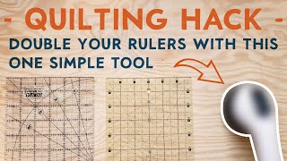 Quilting Hack  Double Your Ruler Collection with One Simple Tool [upl. by Rosenquist]